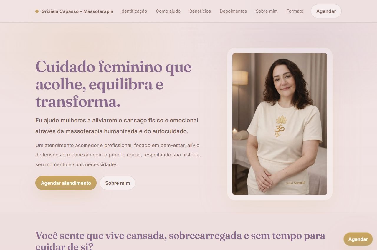 Prévia do site Griziela Capasso