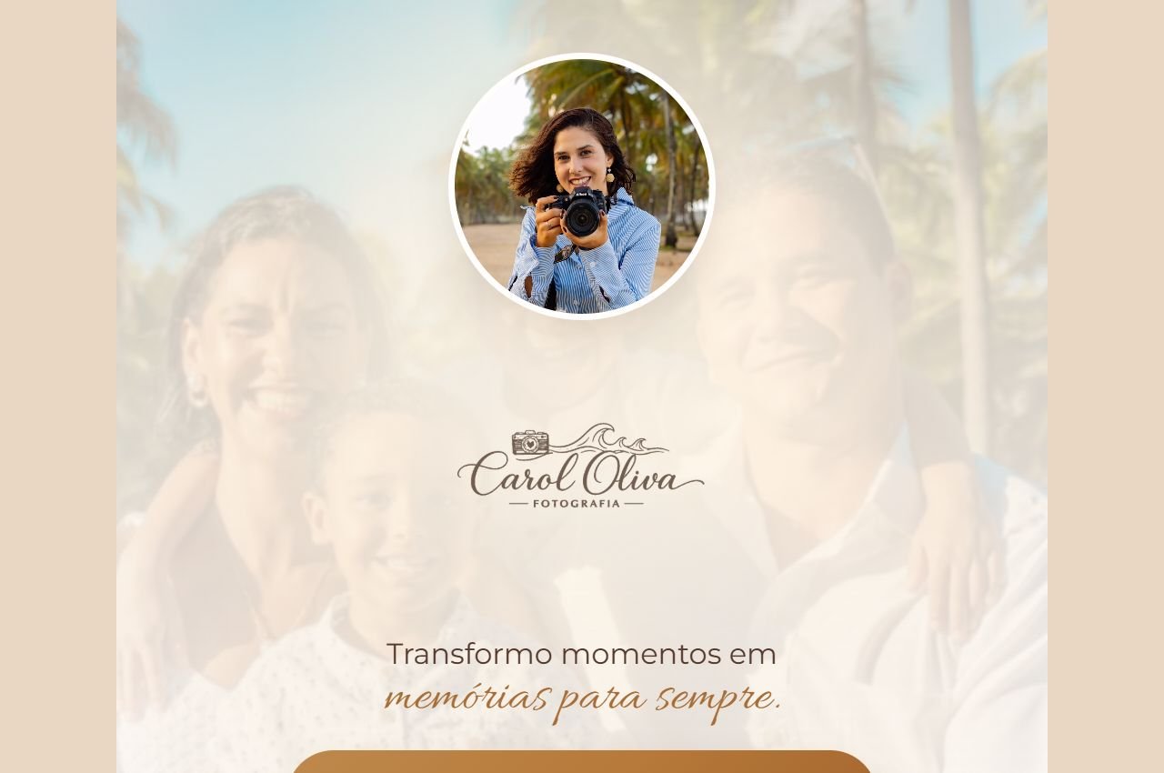 Prévia do site Carol Oliva · Bio
