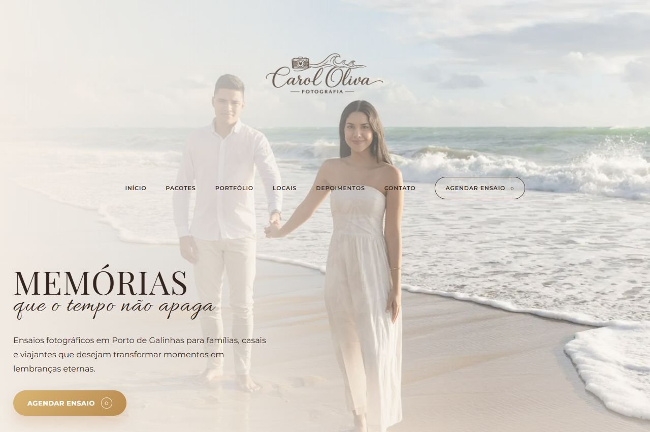 Prévia do site Carol Oliva Fotografia